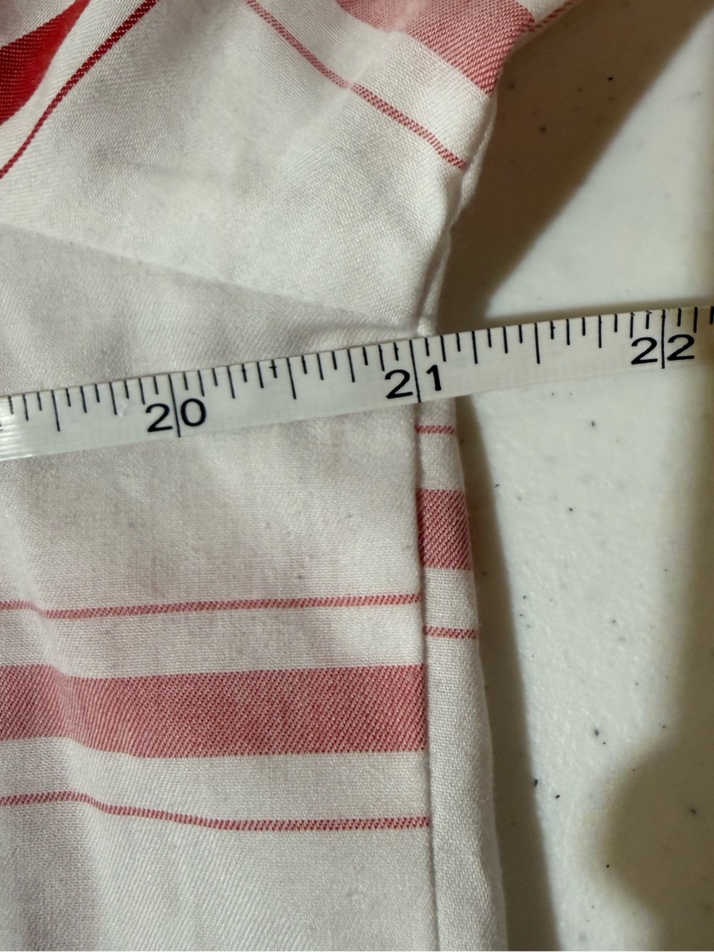 Foxcroft NYC Wrinkle Free Red White Plaid Button Front Long Sleeve Shirt 10 - Picture 8 of 10